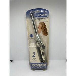 Conair Supreme 3/4" Curling Iron 2 Heat Settings For Medium and Large Curls